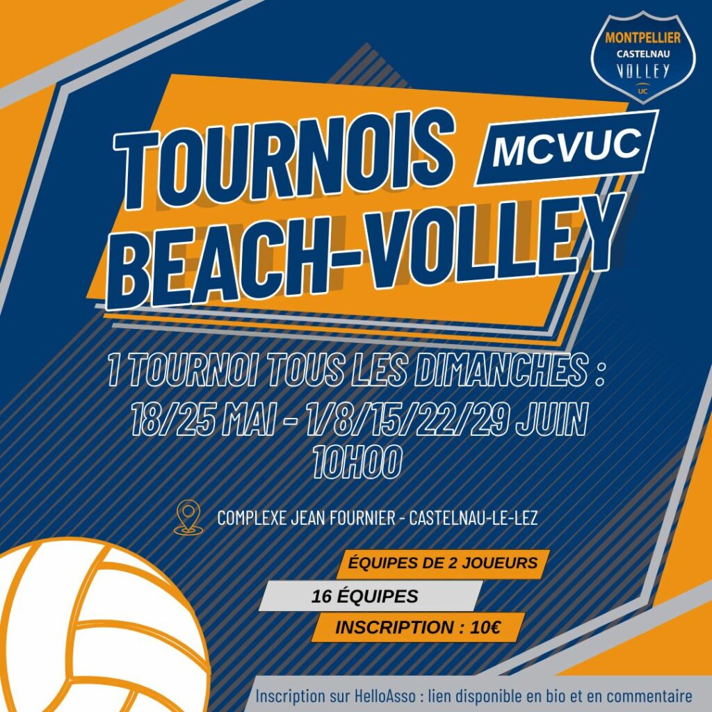 Affiche tournois Beach