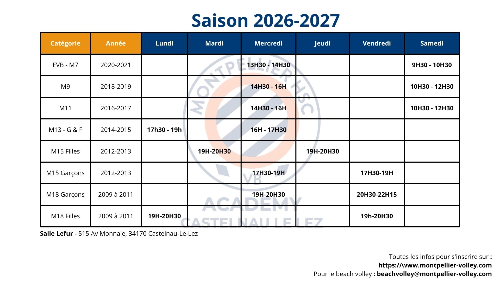 Planning MCVUC 2025 2026